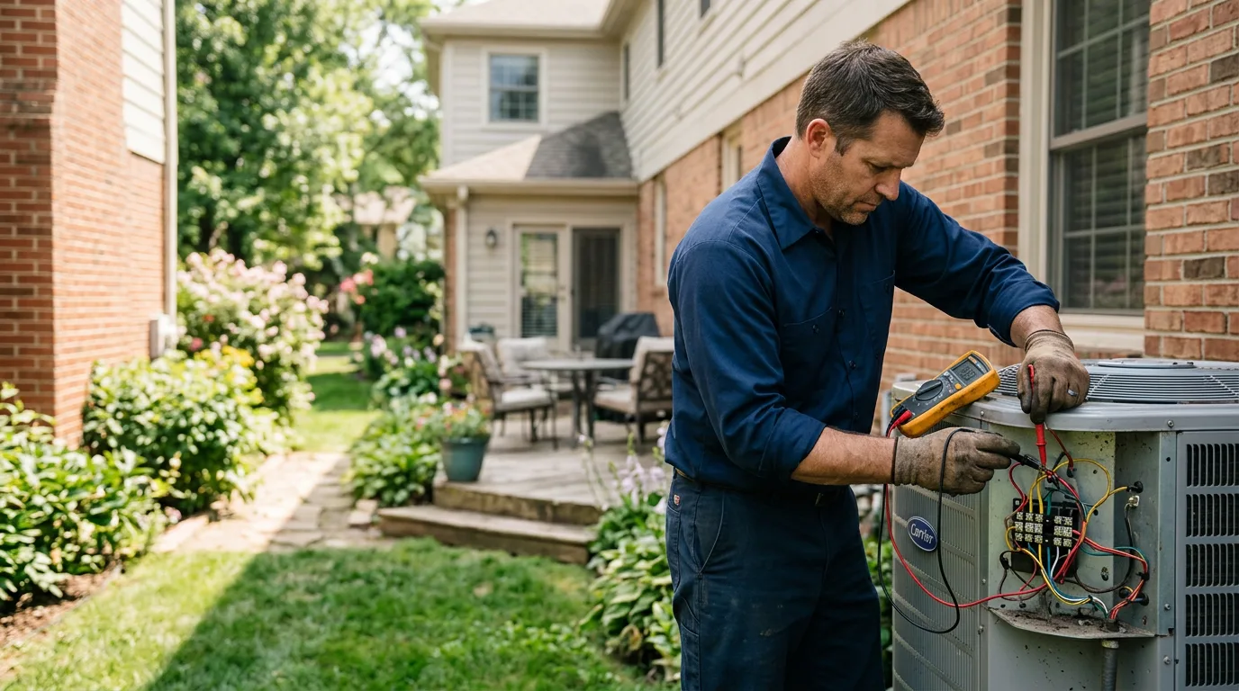 HVAC technician working near Davenport, WA